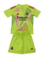 Real Madrid Brankářské Alternativní dres pro děti 2024-25 Krátký Rukáv (+ trenýrky)